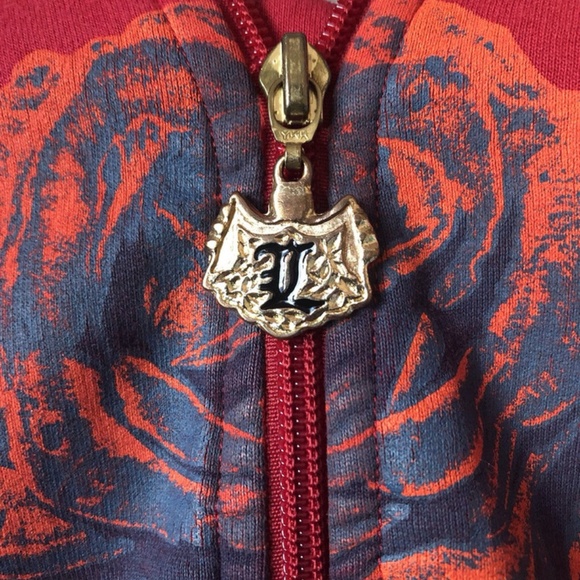 VERY RARE Red L.A.M.B. Gwen Stefani Cashmere Graphics Hoodie L M - Picture 7 of 7